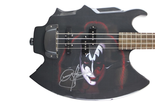 KISS: Gene Simmons Signed Custom Signature Axe Bass Guitar (Beckett/BAS)