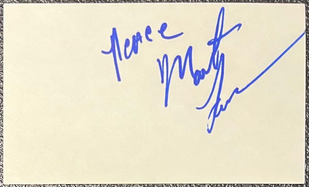 Martin Lawrence Signed 3" x 5" Index Card (Beckett/BAS LOA)