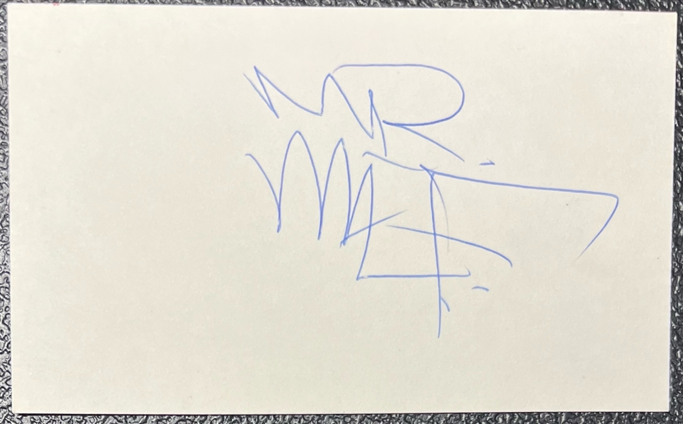 Method Man Signed 3" x 5" Index Card (Beckett/BAS LOA)