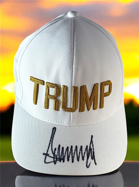 President Donald Trump IN-PERSON Signed Hat! Nice Signature! (JSA)