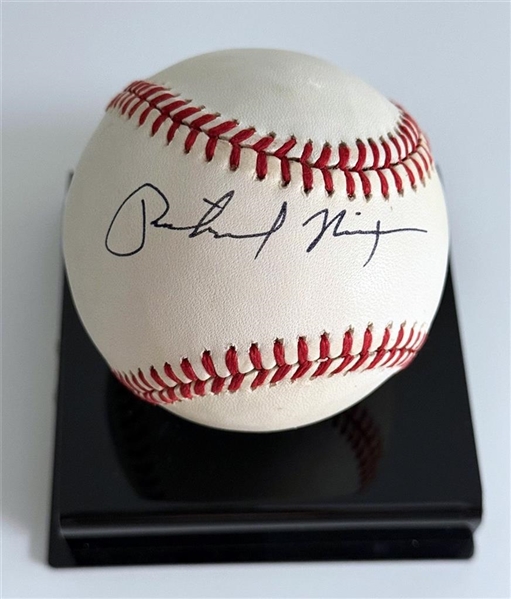 President Richard Nixon Signed Official A. L. Baseball (JSA) 