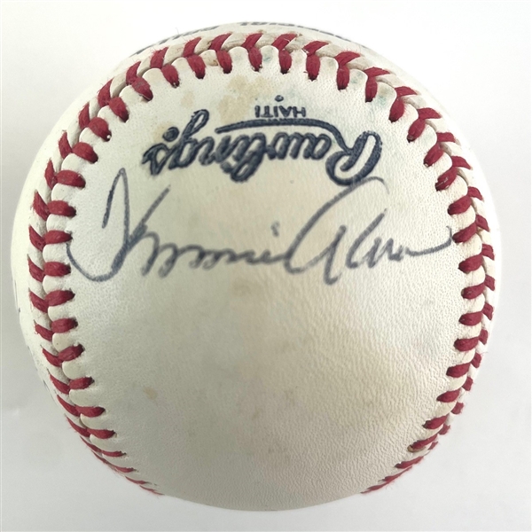 Circa 1980s Braves Team Signed Baseball (7/Sigs) (Beckett/BAS)