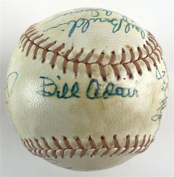 1963 Toronto Maple Leafs Minor League Team Signed OIL Baseball (15/Sigs)  (Beckett/BAS)