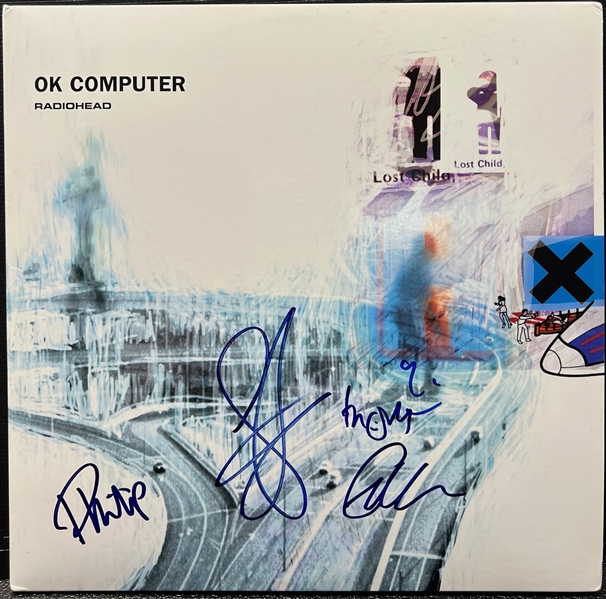 Radiohead Group Signed "OK Computer" Album Cover (Beckett/BAS LOA)