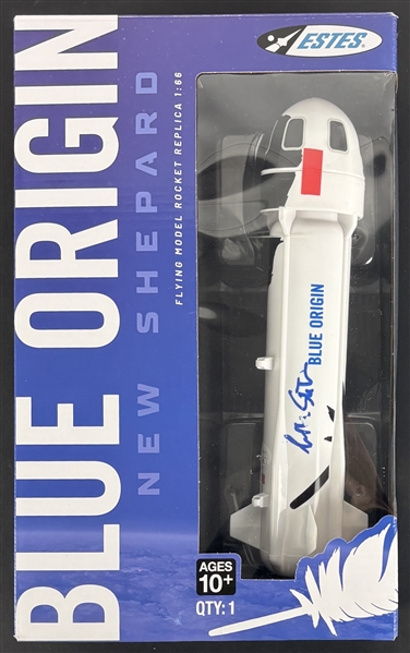 William Shatner Signed Blue Origin Model Rocket (JSA)