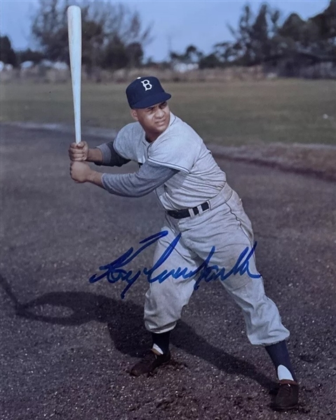 Roy Campanella Near-Mint Signed 8" x 10" Dodgers Photograph (Third Party Guaranteed)