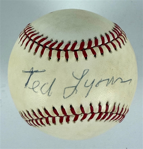 Ted Lyons Signed Official American League Baseball (JSA Authentication)