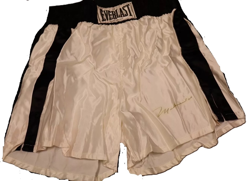 Muhammad Ali Signed Everlast Personal Model Boxing Trunks (Third Party Guaranteed)