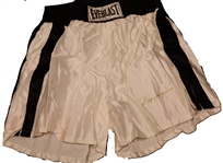 Muhammad Ali Signed Everlast Personal Model Boxing Trunks (Third Party Guaranteed)