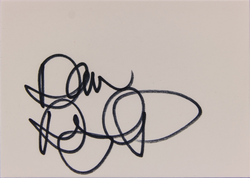 Dan Aykroyd Near-Mint Signed 2.5" x 4" Index Card (Third Party Guaranteed)