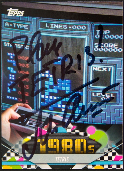 Tetris: Alexey Pajitnov Signed 2011 Topps American Pie Rookie Card (Third Party Guaranteed)