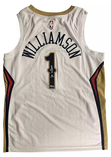 Zion Williamson Signed New Orleans Pelicans Swingman On-Court Jersey (Fanatics)