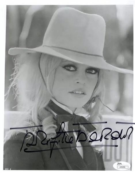 Brigitte Bardot Signed 8" x 10" Black & White Photograph (JSA)