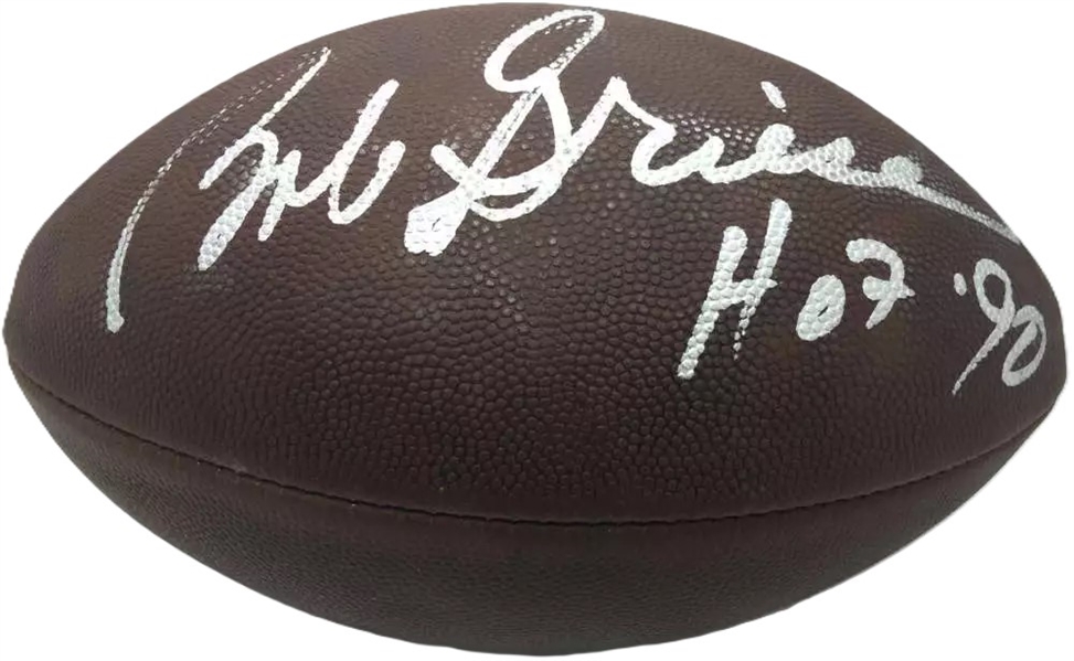 Bob Griese Signed Playing-Era Style The Duke Vintage Football w/ HOF 90 Inscription (JSA)