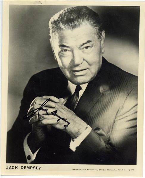 Jack Dempsey Signed 8" x 10" Photograph (JSA)