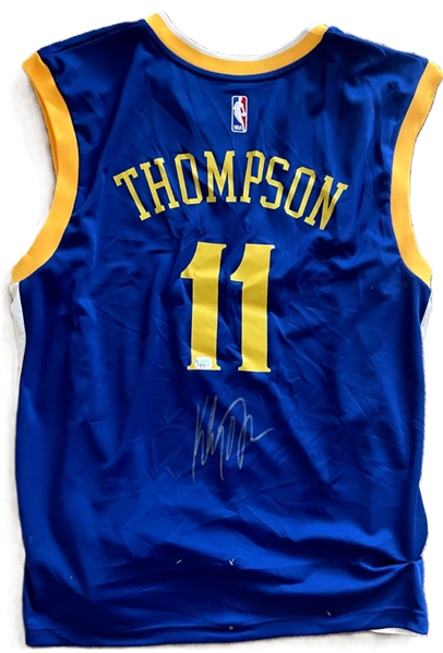 Klay Thompson Signed Swingman Golden State Warriors Jersey (Fanatics)