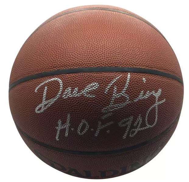 Dave Bing Signed & HOF 92 Inscribed Basketball (PSA/DNA)