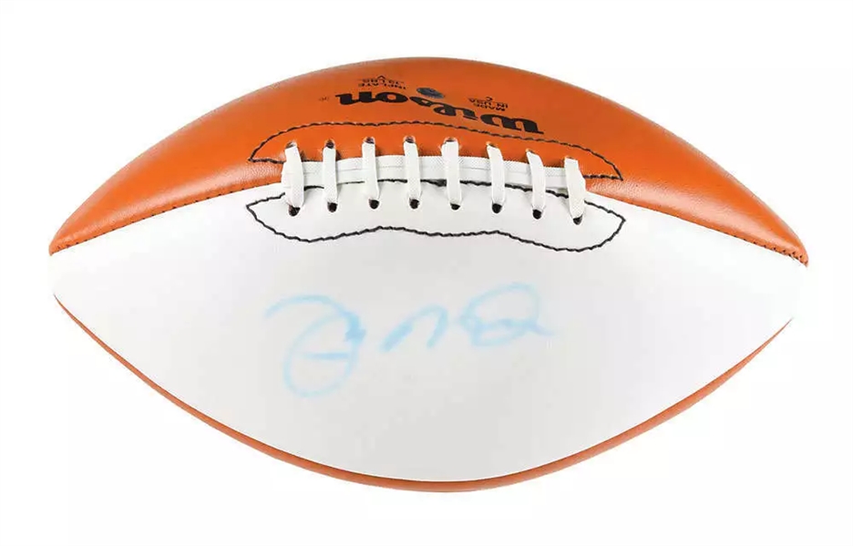 Joe Montana Vintage Signed White Panel Football (Beckett/BAS) 