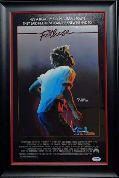 Kevin Bacon Signed 11" x 17" Framed "Footloose" Mini Poster (PSA/DNA)