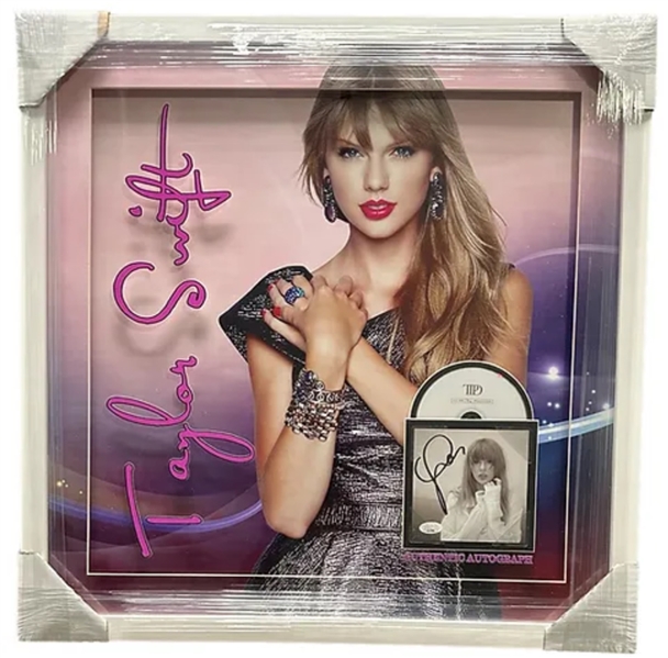 Taylor Swift Signed CD Insert in Framed Display (JSA)