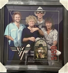 Van Halen: Group Signed 5150 CD Insert in Framed Display (4 Sigs)(Epperson/REAL LOA)