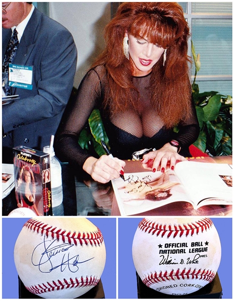 Jessica Hahn Signed In-Person Official N.L. Baseball! (Third Party Guaranteed)  