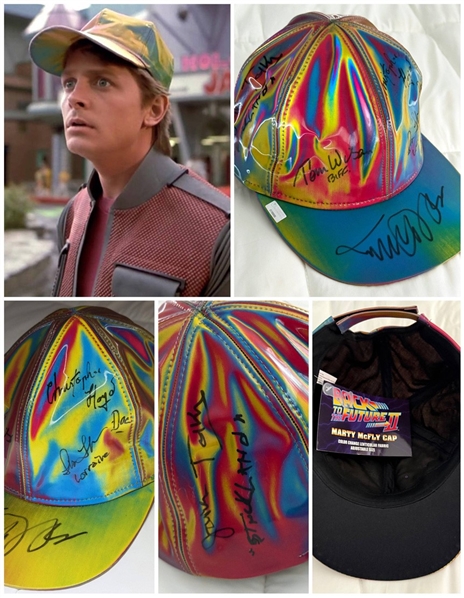 "Back to the Future II" Cast Members Signed Marty McFly Cap (Celebrity Authentics) 