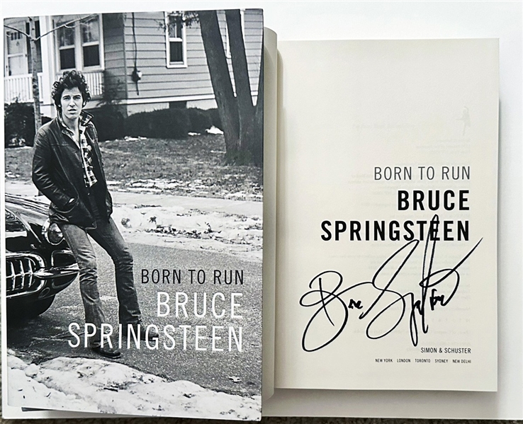 Bruce Springsteen Hand Signed "Born To Run" H/C Book in Pristine Condition! (Third Party Guaranteed)   