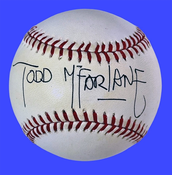 Todd McFarlane Signed OAL Baseball! (Third Party Guaranteed)