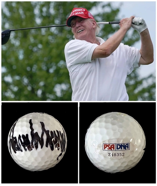 Donald Trump Rare Signed Titleist Golf Ball with Full Signature (PSA/DNA)