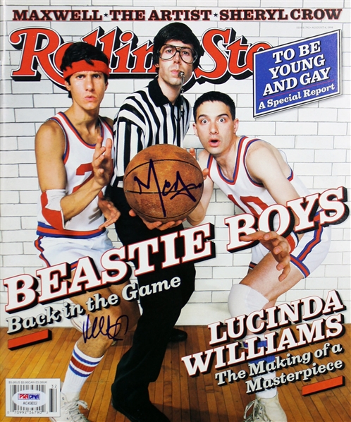 The Beastie Boys Mike D & MCA Signed Rolling Stone Magazine (PSA/DNA)