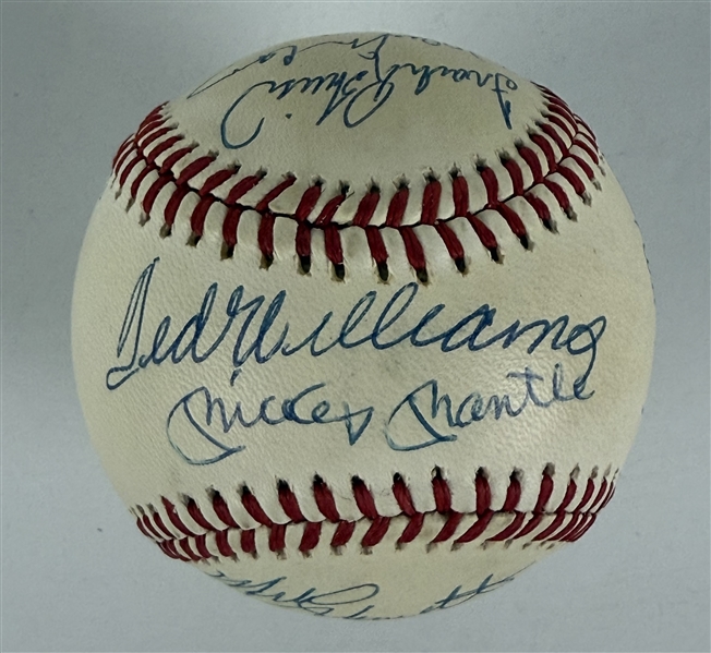 500 Home Run Club Multi-Signed Baseball – 11 Legends Including Ted Williams, Mickey Mantle, Willie Mays, and More (JSA)