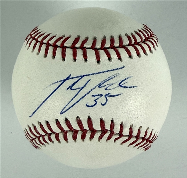 Justin Verlander Signed OML Baseball (PSA/DNA)