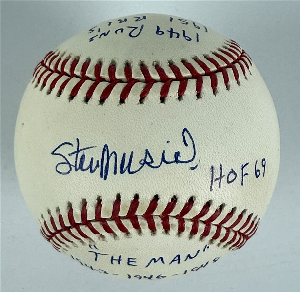 Stan Musial Signed & Graded OML Baseball (PSA/DNA)