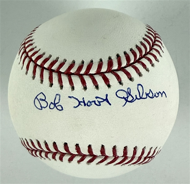 Bob "Hoot" Gibson Signed Rawlings Baseball (JSA)