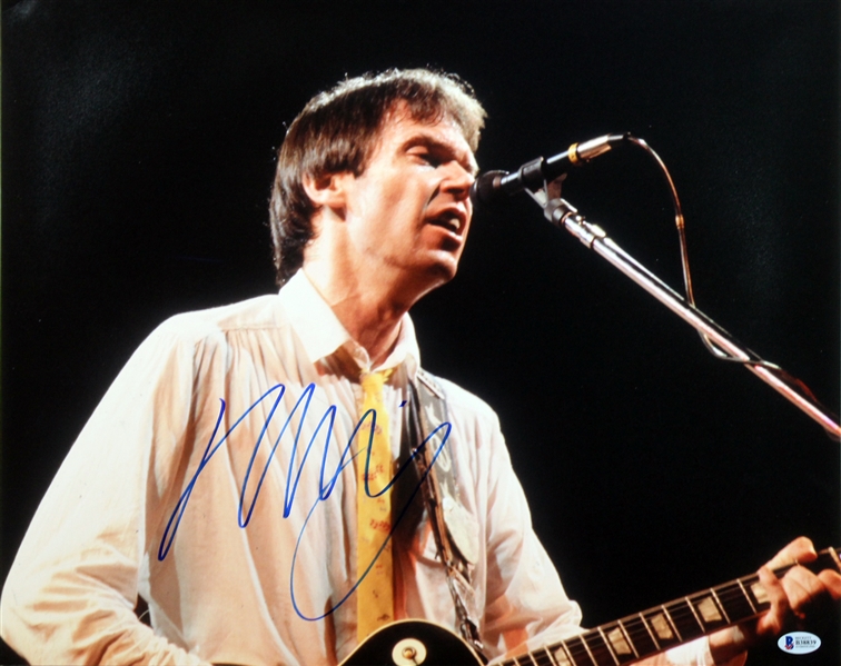 Neil Young Signed 16" x 20" Photo (Beckett/BAS)