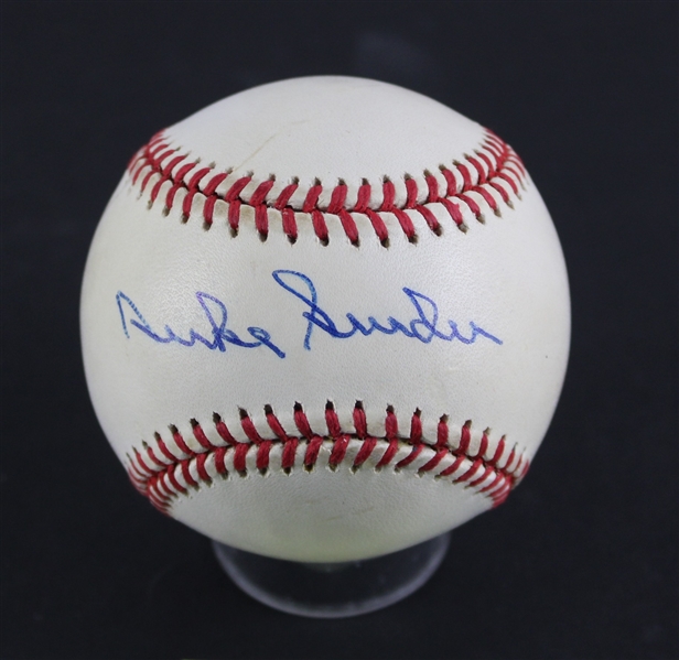 Duke Snider Signed ONL Baseball (Beckett/BAS)