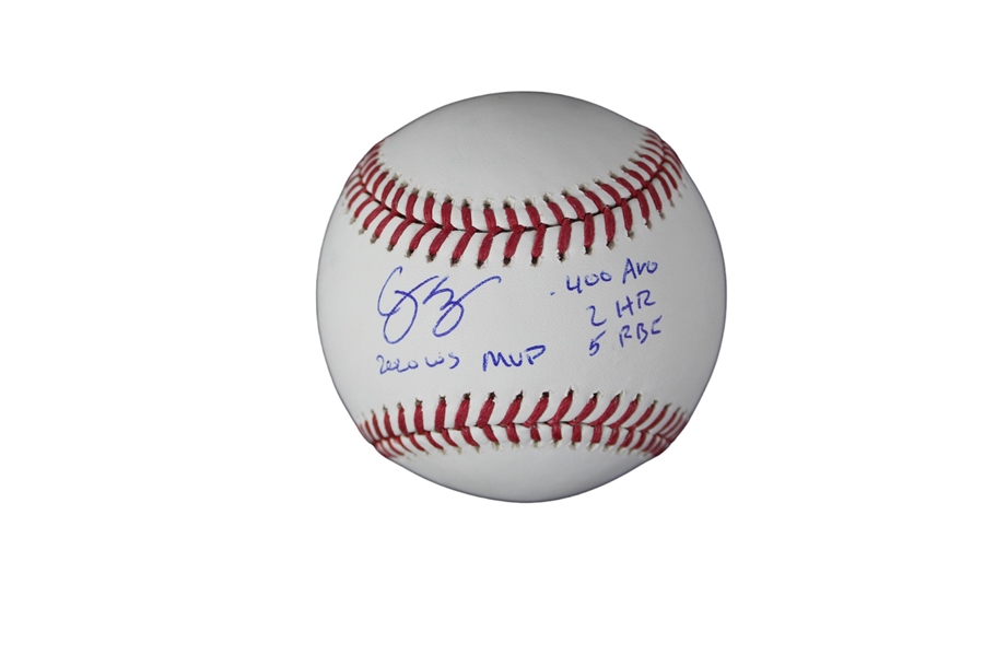 Corey Seager Signed Baseball w/ Inscription (MLB)