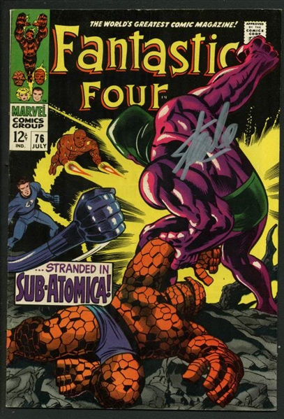 Stan Lee Signed Fantastic Four #76 Comic Book Sub-Atomica (PSA/DNA)