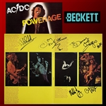 AC/DC UBER-RARE Group Signed 1978 "Powerage" Tour Program by All 5 Original Members (Beckett/BAS LOA)