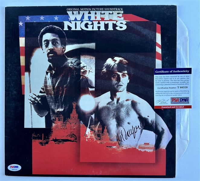 Mikhail Baryshnikov Signed "White Nights" Soundtrack Album (PSA/DNA COA)