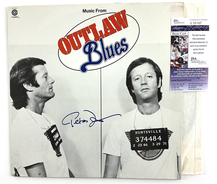 Peter Fonda Signed "Music From Outlaw Blues" Record Album (JSA COA)