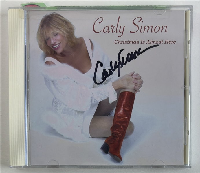 Carly Simon Signed "Christmas is Almost Here" CD Insert w/ Disk (JSA)