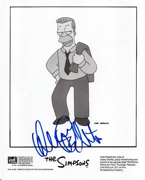 Danny DeVito signed IN-PERSON "The Simpsons" 8x10 (Third Party Guarantee)
