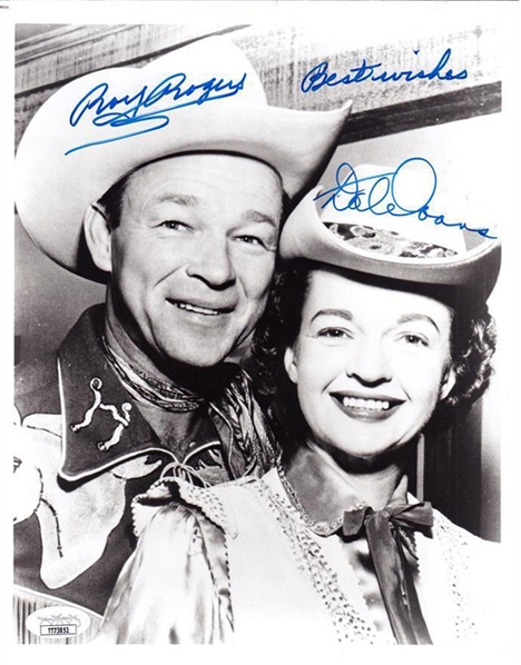 Roy Rogers & Dale Evans Signed 8x10 Photo (JSA)