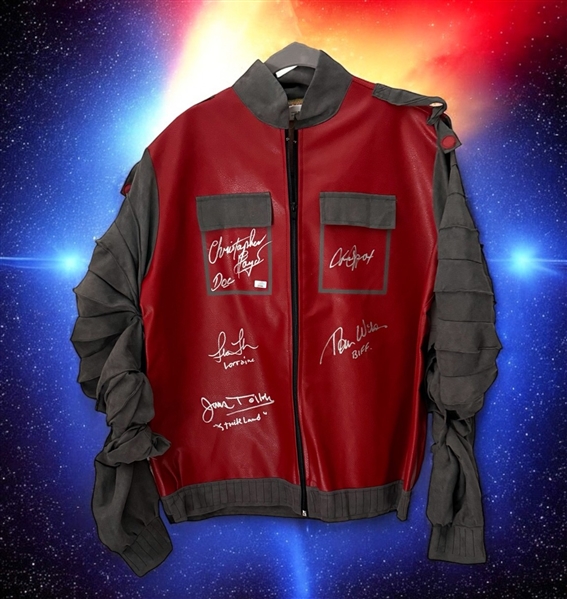 Back To The Future Replica Jacket Signed By (5) w/ Fox, Lloyd, Thompson, Wilson & Tolkan! (Celebrity Authentics)