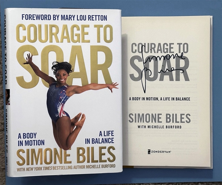 SIMONE BILES Courage To Soar: A Body In Motion SIGNED H/C Book (Third Party Guarantee)
