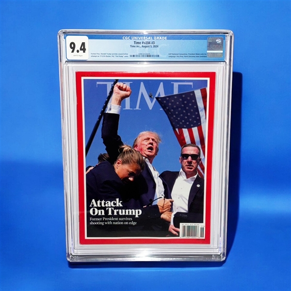 Donald Trump TIME Magazine "Attack on Trump" August 5, 2024 Issue - (CGC) 