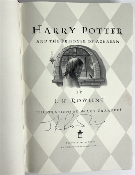 J.K. Rowling Signed "Harry Potter and the Prisoner of Azkaban" Hardcover Book (Third Party Guaranteed)