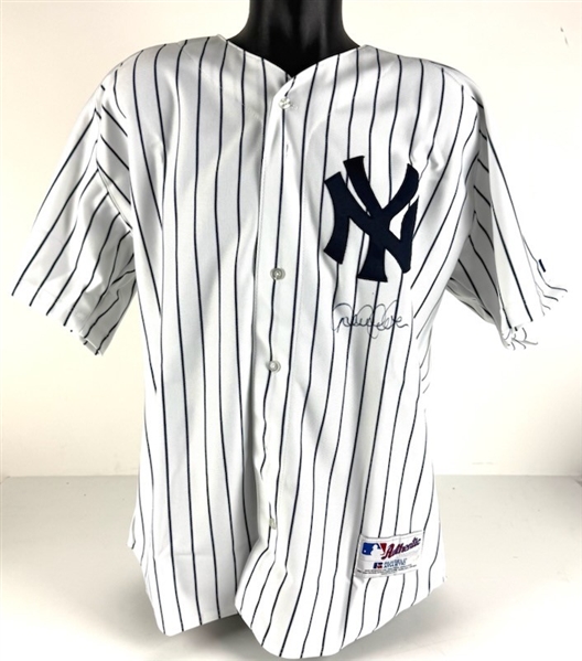 Derek Jeter Signed 2000 World Series "Sub Way Series" Game Model Yankees Jersey (Steiner Sports)